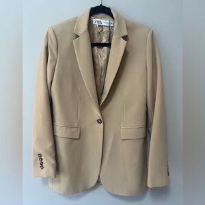 Zara Women's Beige Blazer Medium